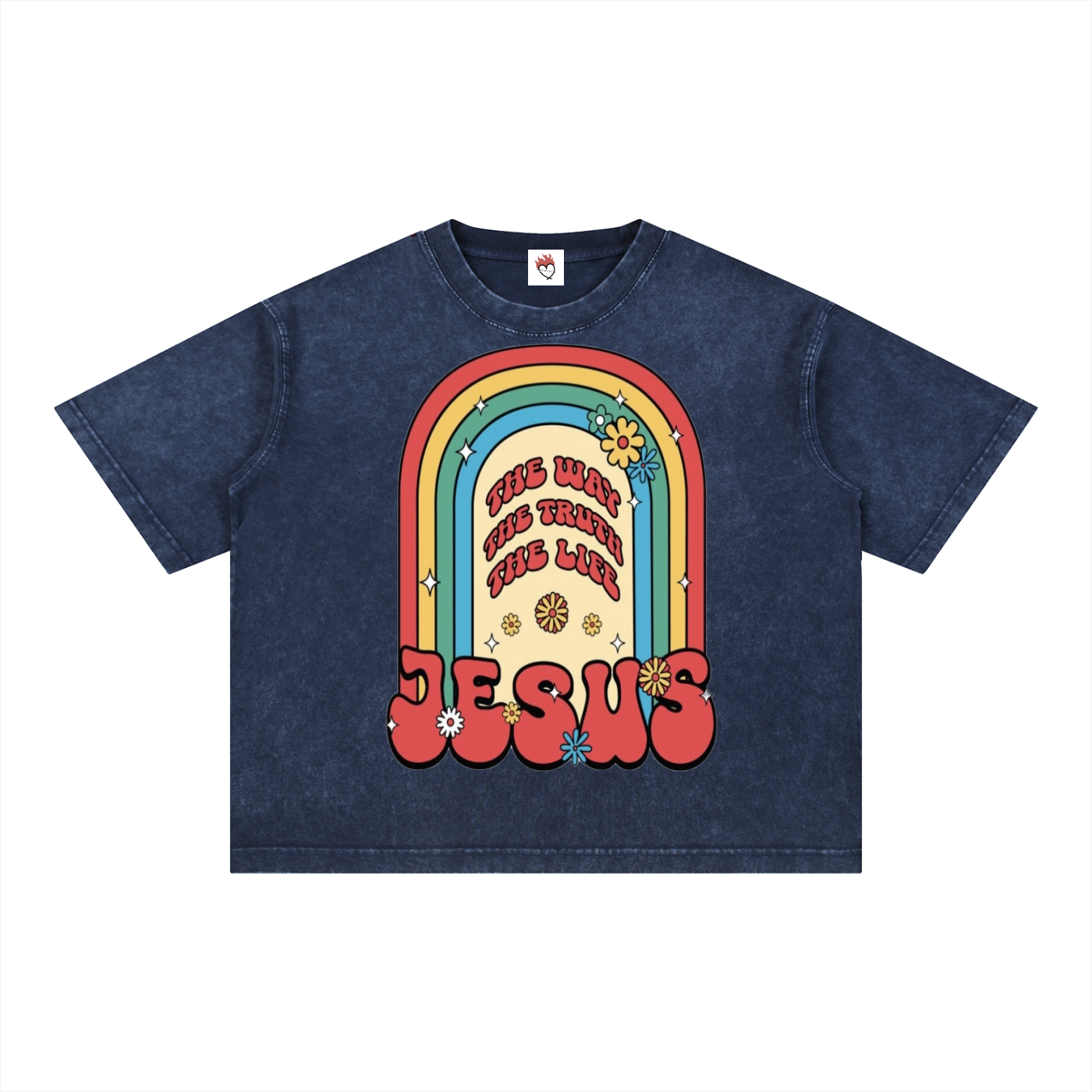 Mineral Wash Boxy Cotton T-Shirt
