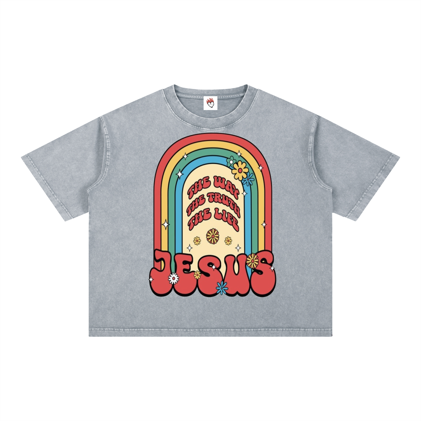Mineral Wash Boxy Cotton T-Shirt