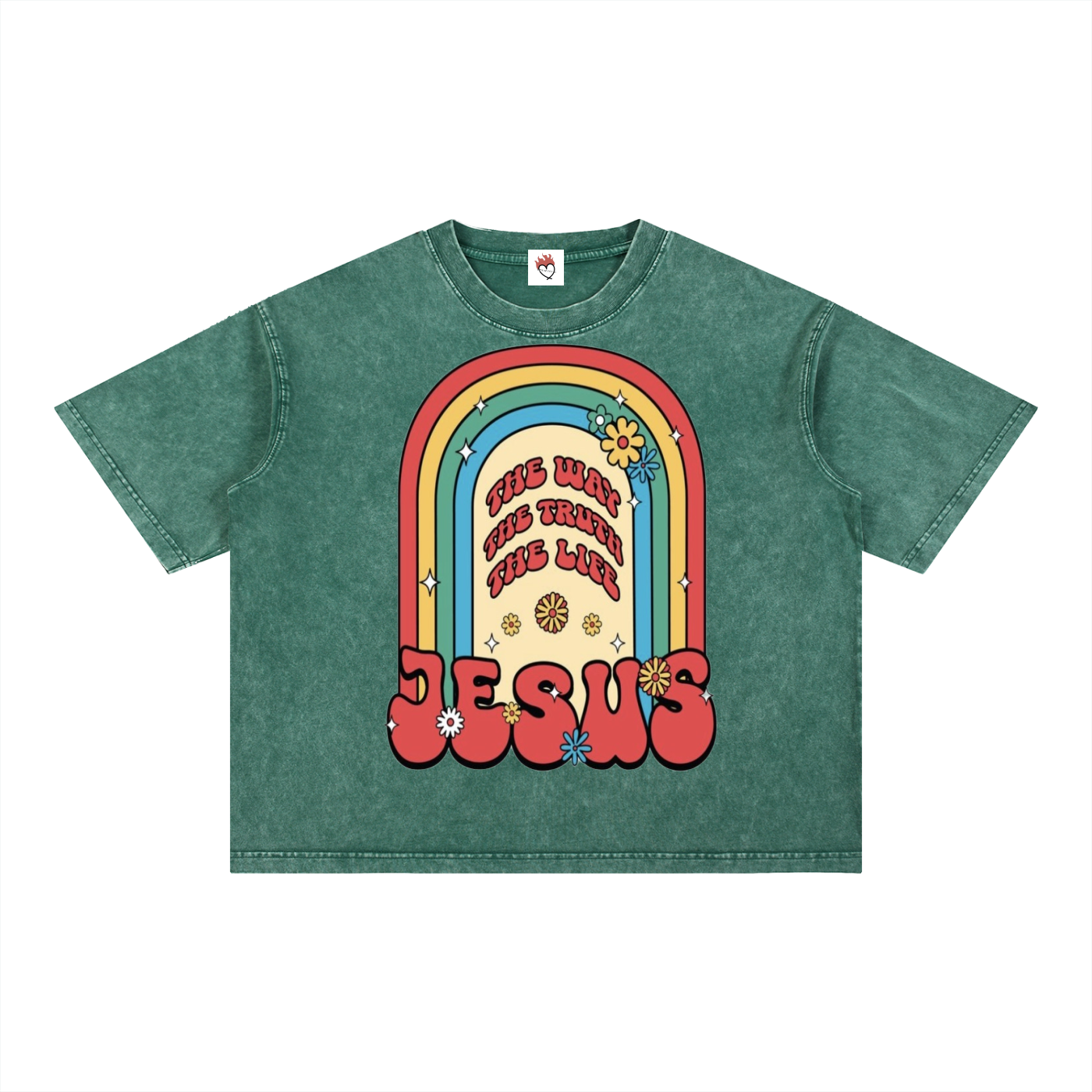 Mineral Wash Boxy Cotton T-Shirt