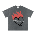 Snow Washed Oversized Cotton T-Shirt